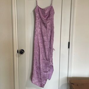 NWOT SAYLOR Gardenia Ruched Jacquard Midi Dress